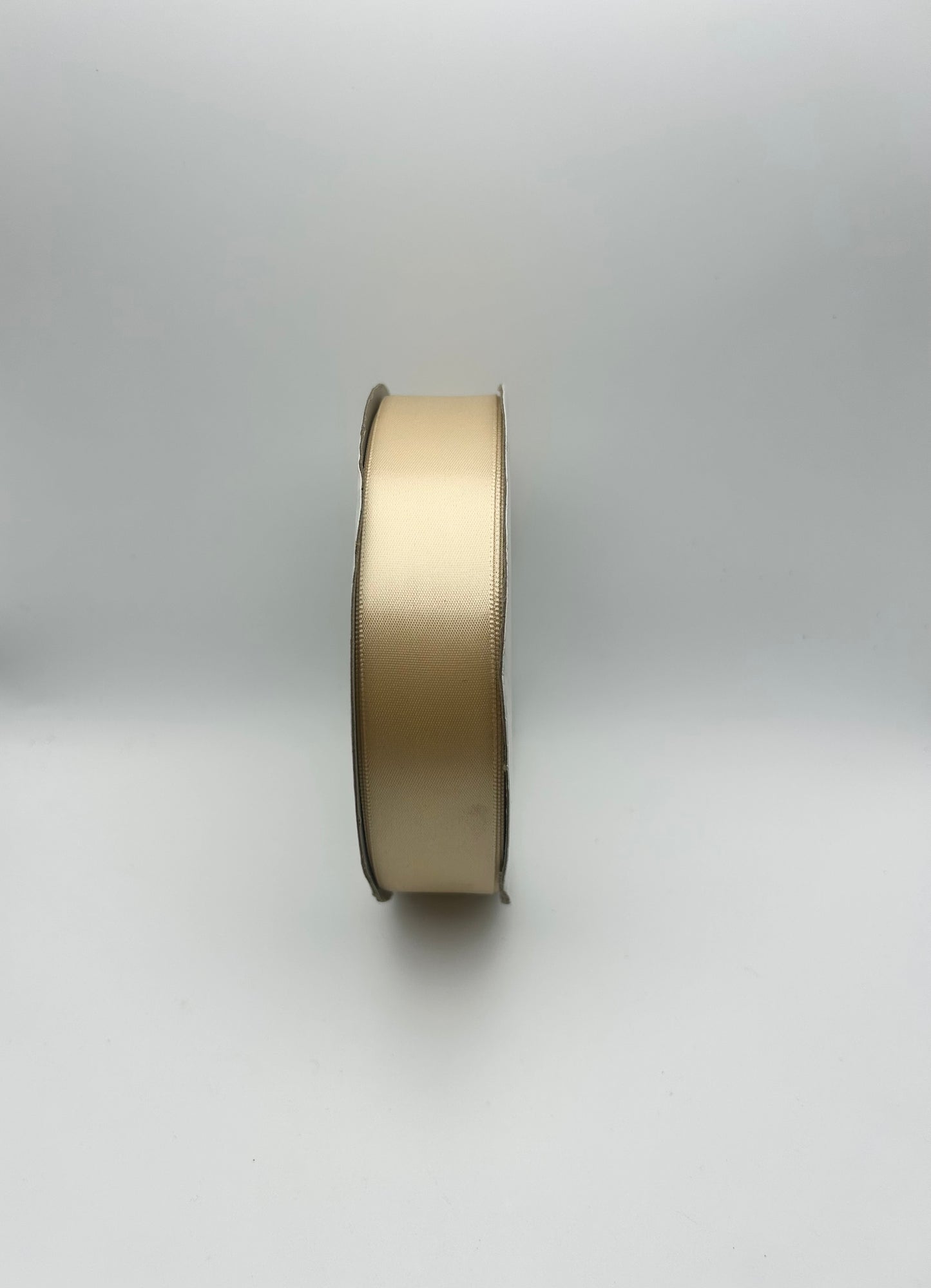 1 inch Satin Ribbon- Light Cream Gold