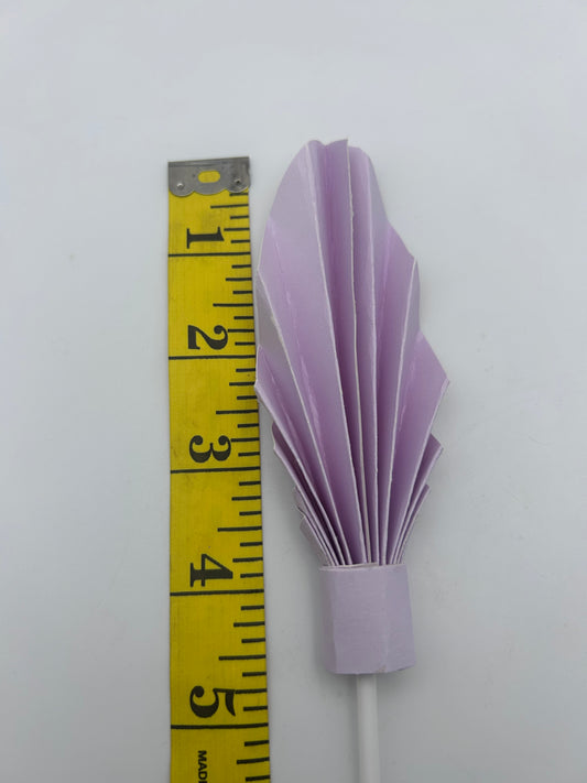 Lilac Palm Leaf/Fan- 4”