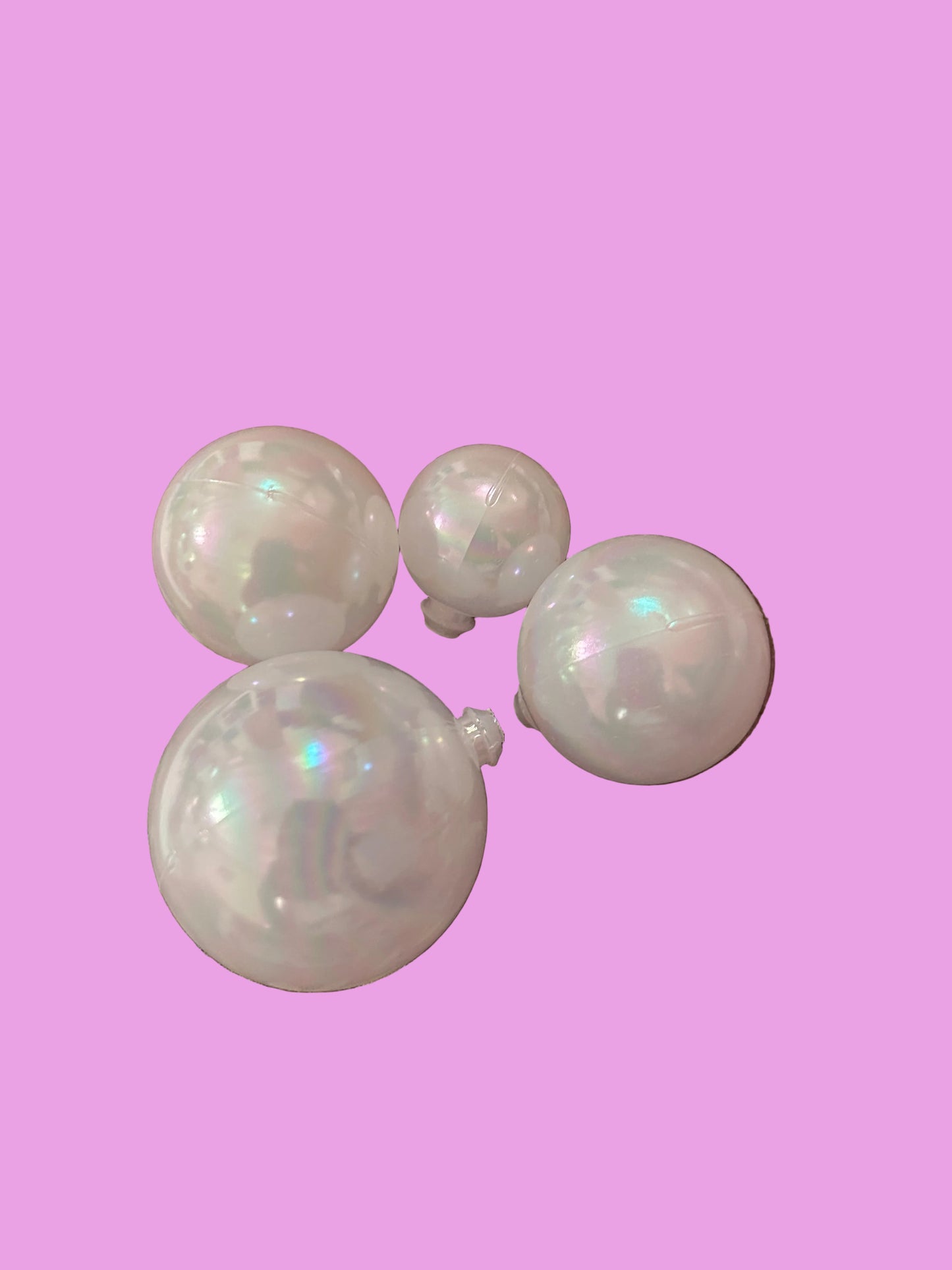 White Iridescent Bubbles