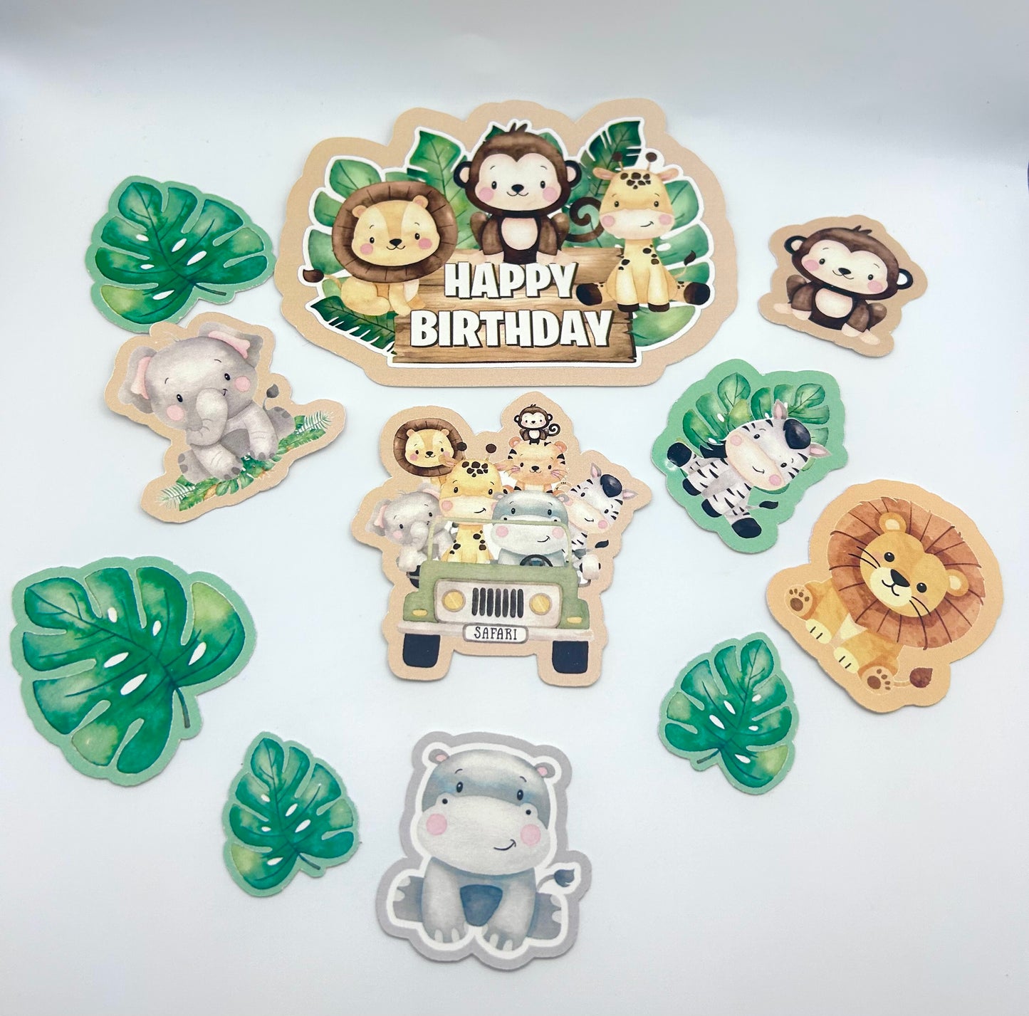 Jungle Theme Cake Toppers