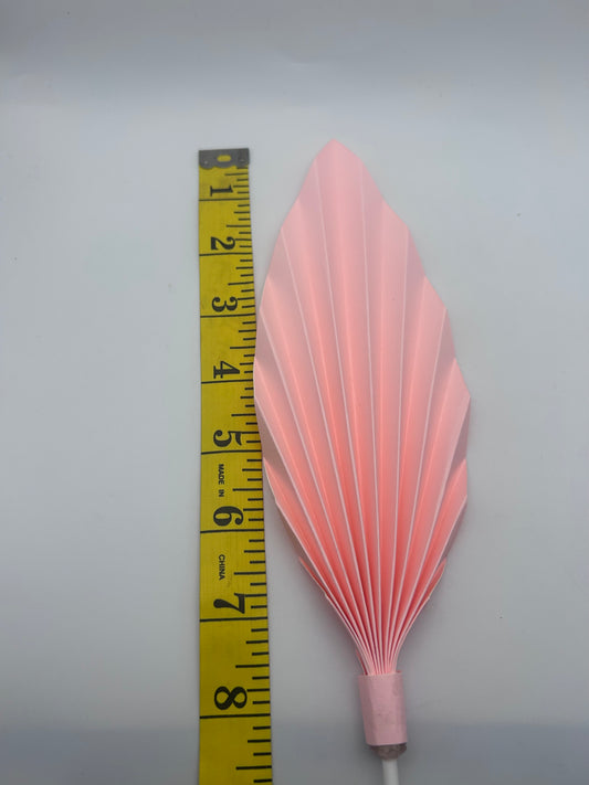 Large Baby Pink Palm Leaf- 7 1/2” (thin)