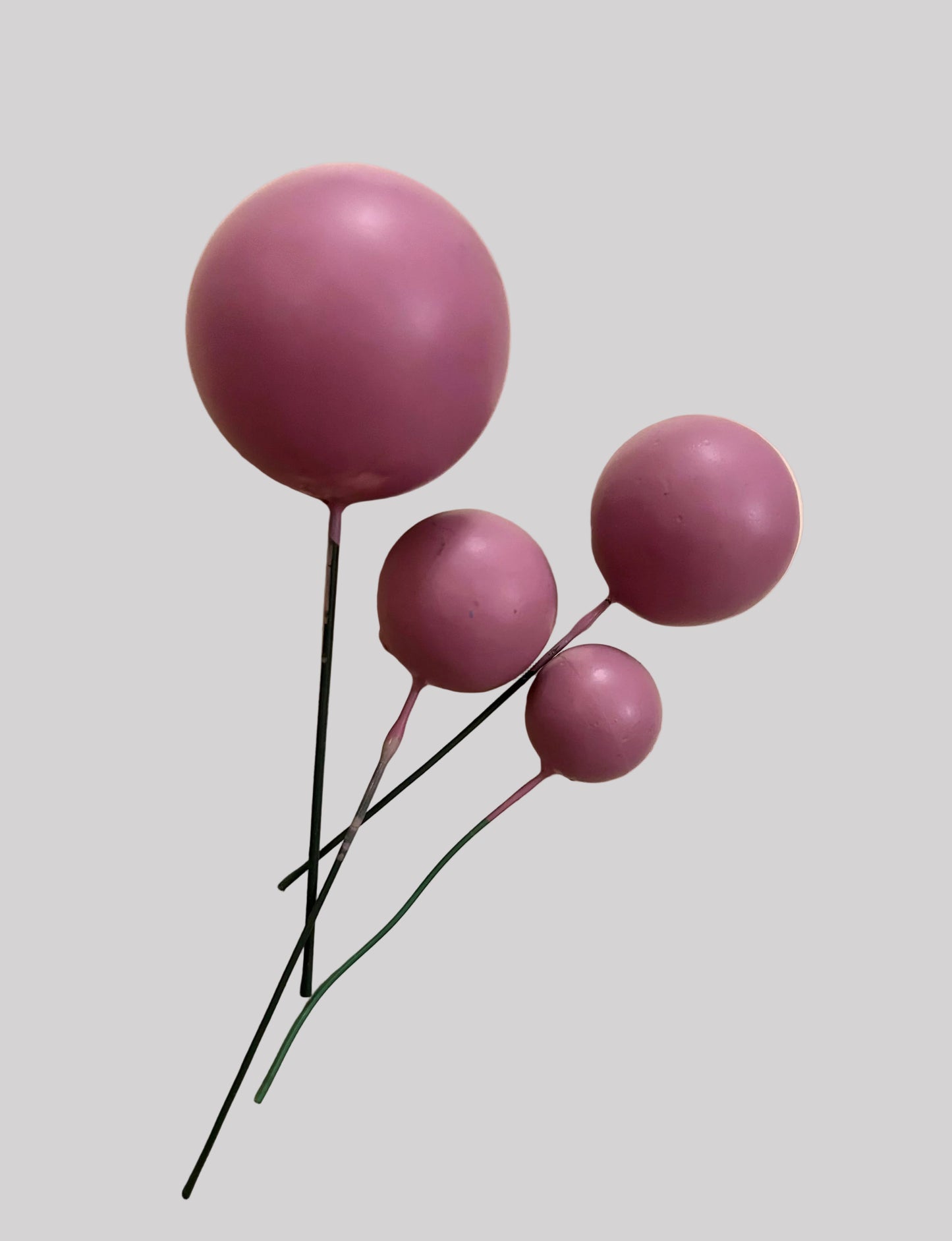 Plum Purple Faux Balls