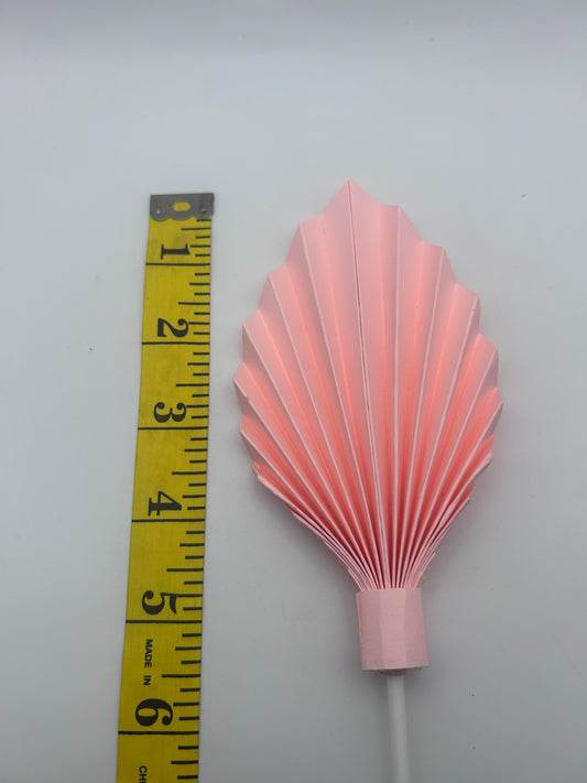 Small Baby Pink Palm Leaf/ Fan- 5”