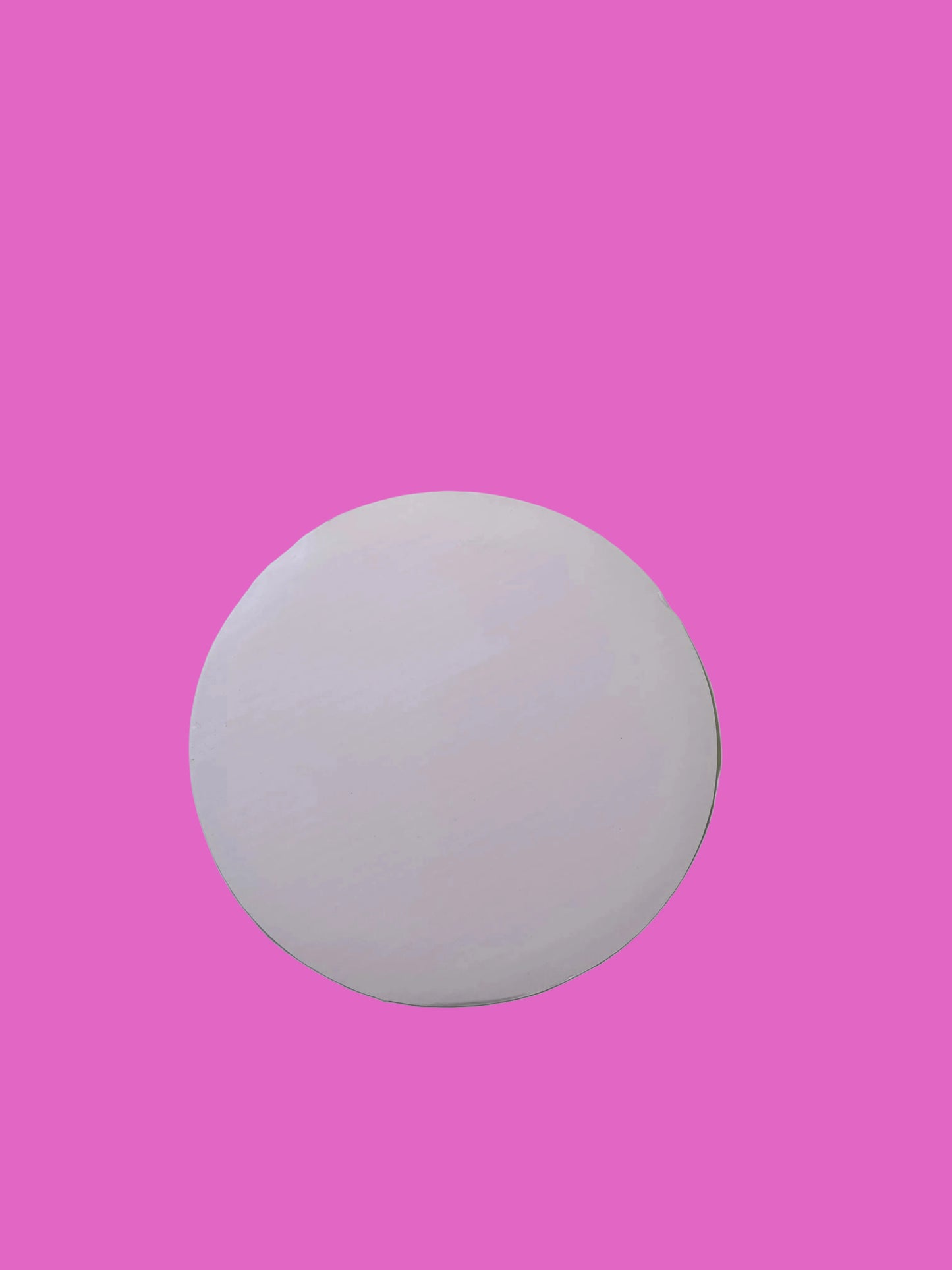 7 inch White Round Fluted Board