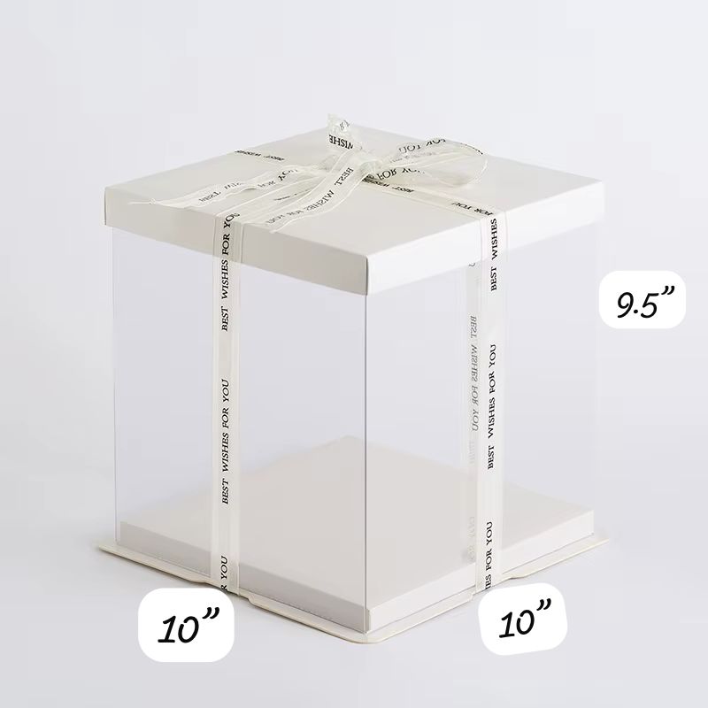 Transparent PVC boxes- 10”x 10”x 9.5”