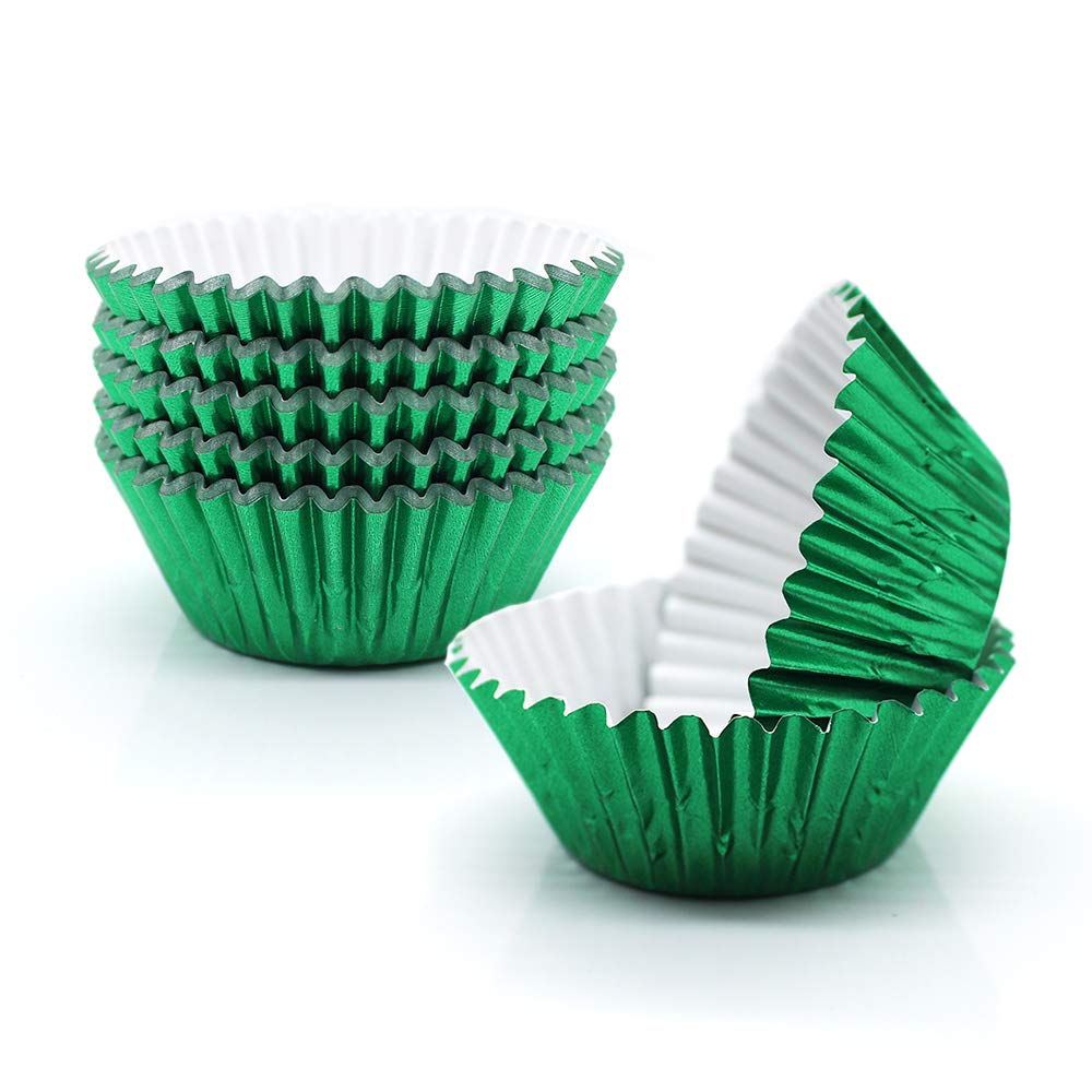 Regular Metallic Green Cupcake Liners
