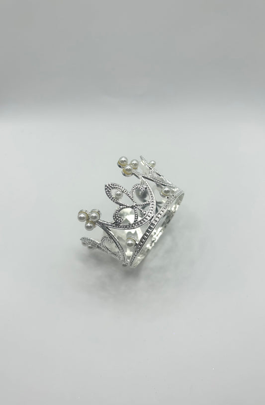 2” Pearl Silver Crown