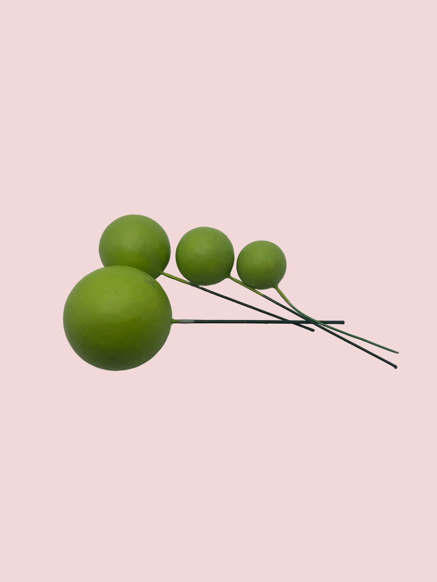 Apple Green Faux Balls- Matte