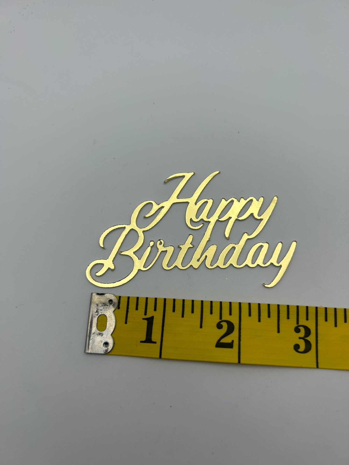 Mini Happy Birthday- Mirror Metallic