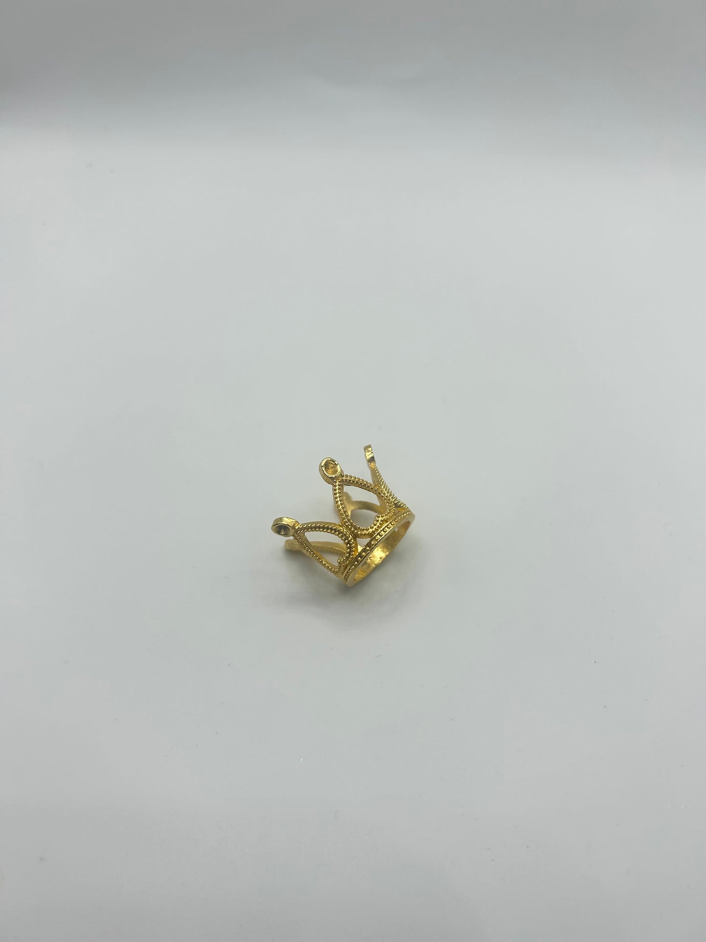 Approx 0.5”-0.75” Mini Gold Crown