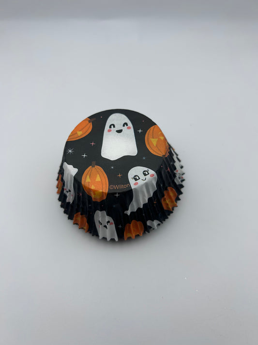 Ghosts and Pumpkins Cupcake Liners- 12pcs