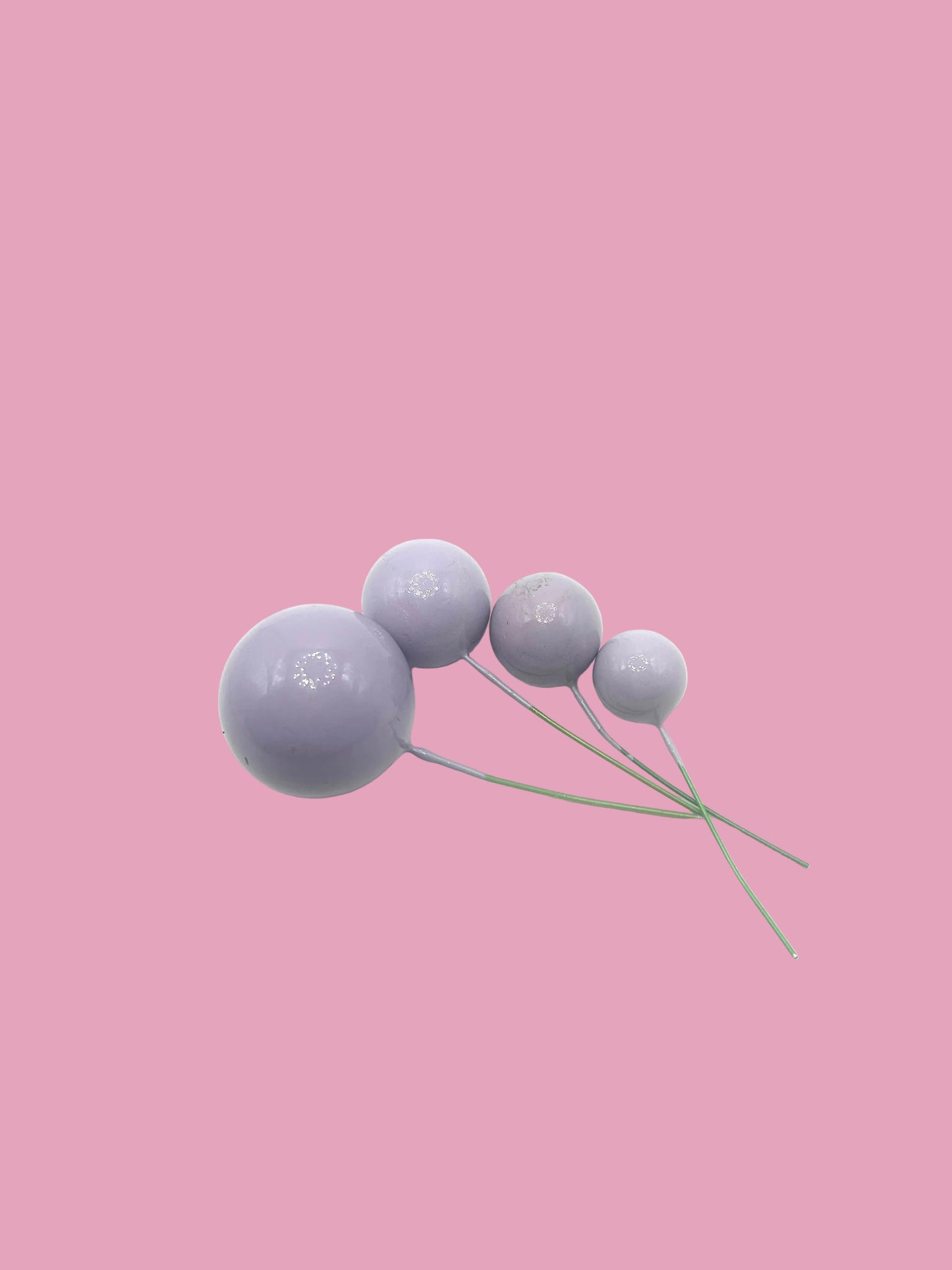 Purple Faux Balls- Glossy