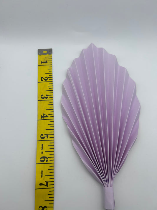 Lilac Palm Leaf/Fan- 7”