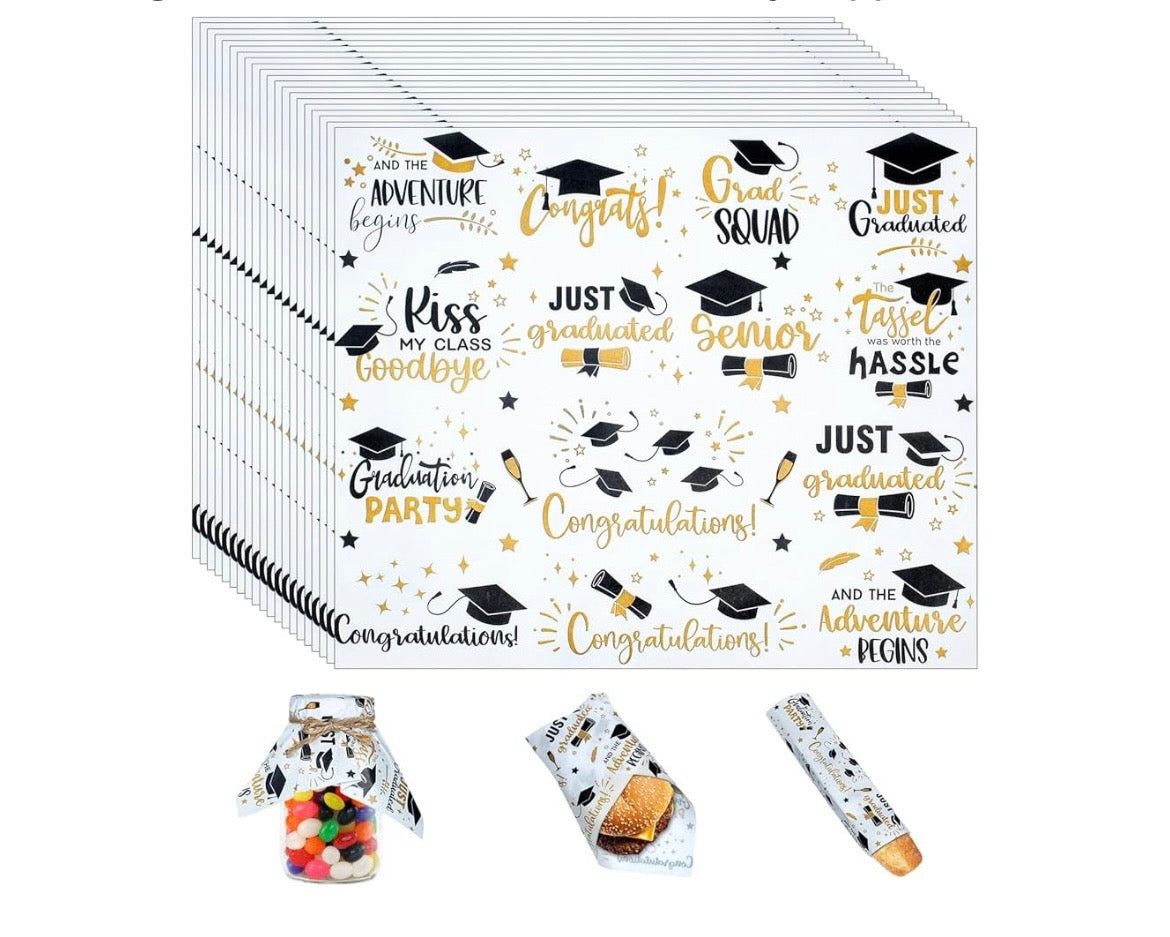 Greaseproof Wax Paper- Congrats