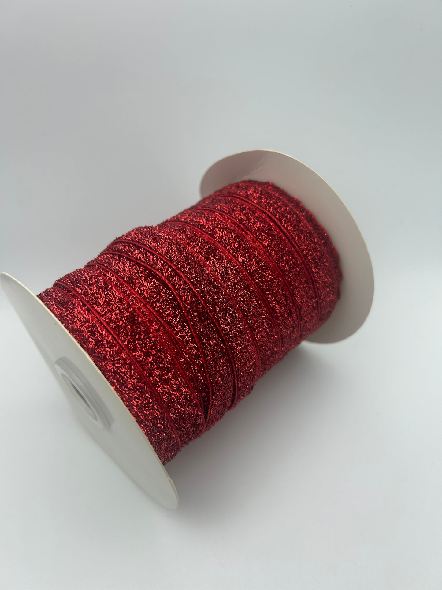3/8 inch Glitter Ribbon- Red