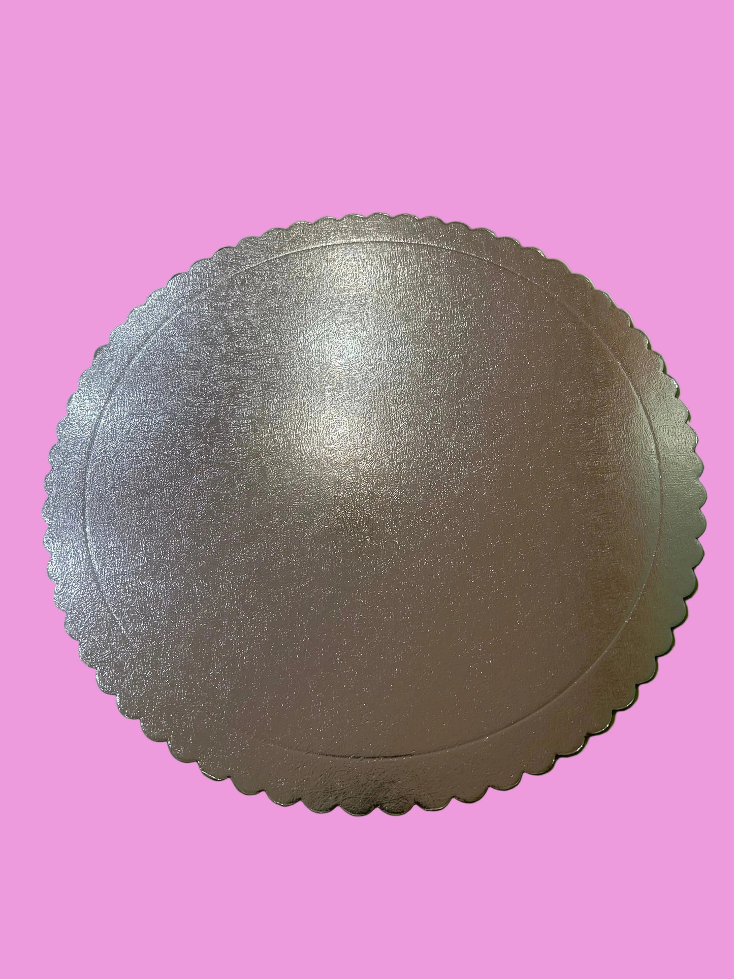Silver Scalloped Diecut Board- 12 inch