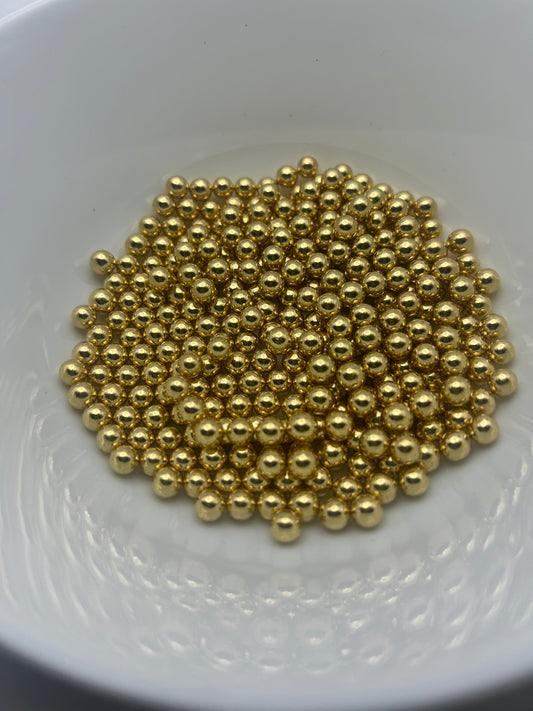Metallic Gold Sprinkle- 4mm