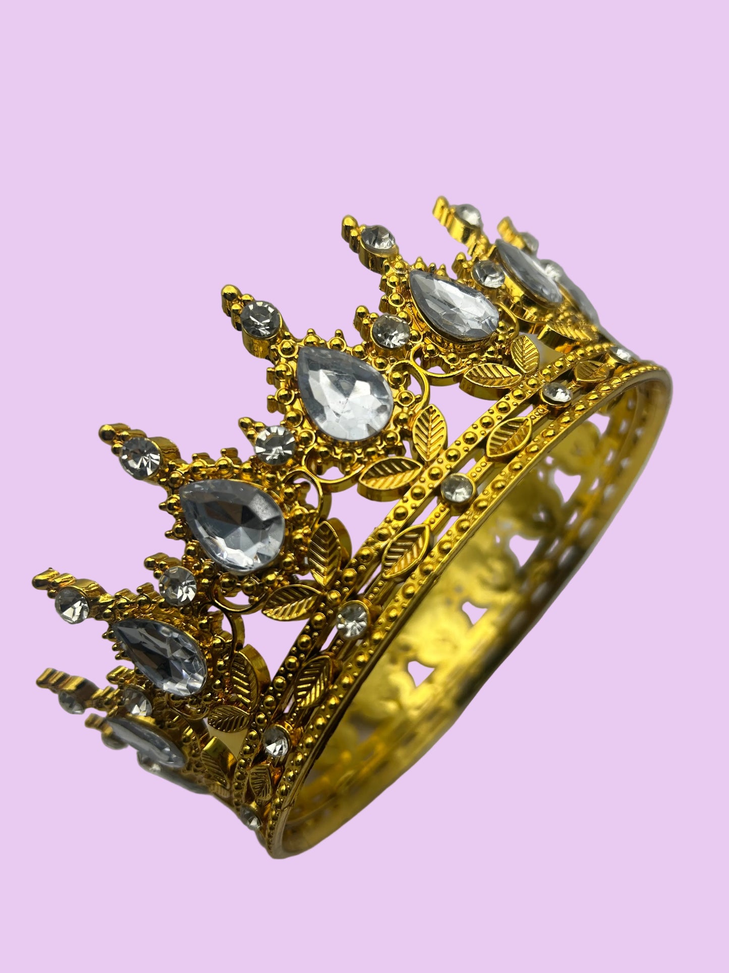 5 inch Diamond Gold Crown