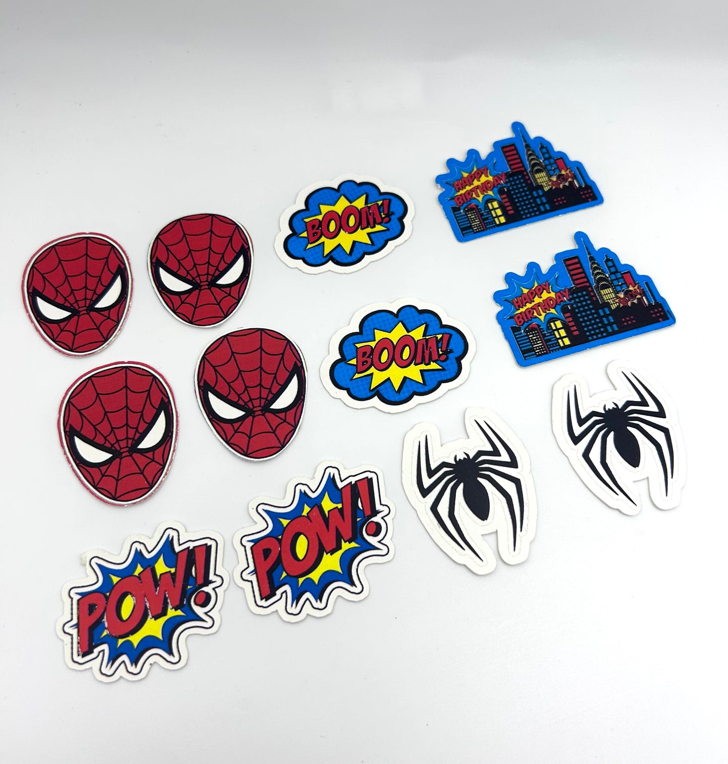 Spiderman Cupcake toppers- 1 dozen
