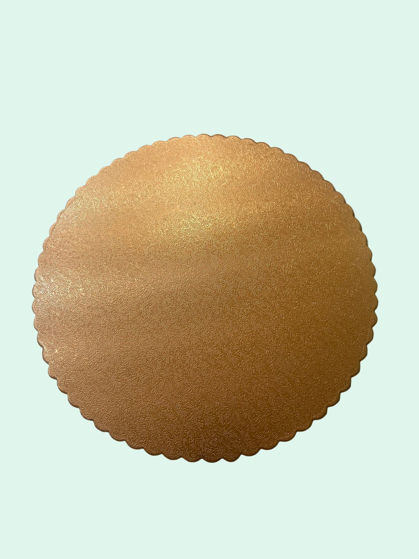 Gold Scalloped Diecut Board- 10 inch (Embossed Pattern)