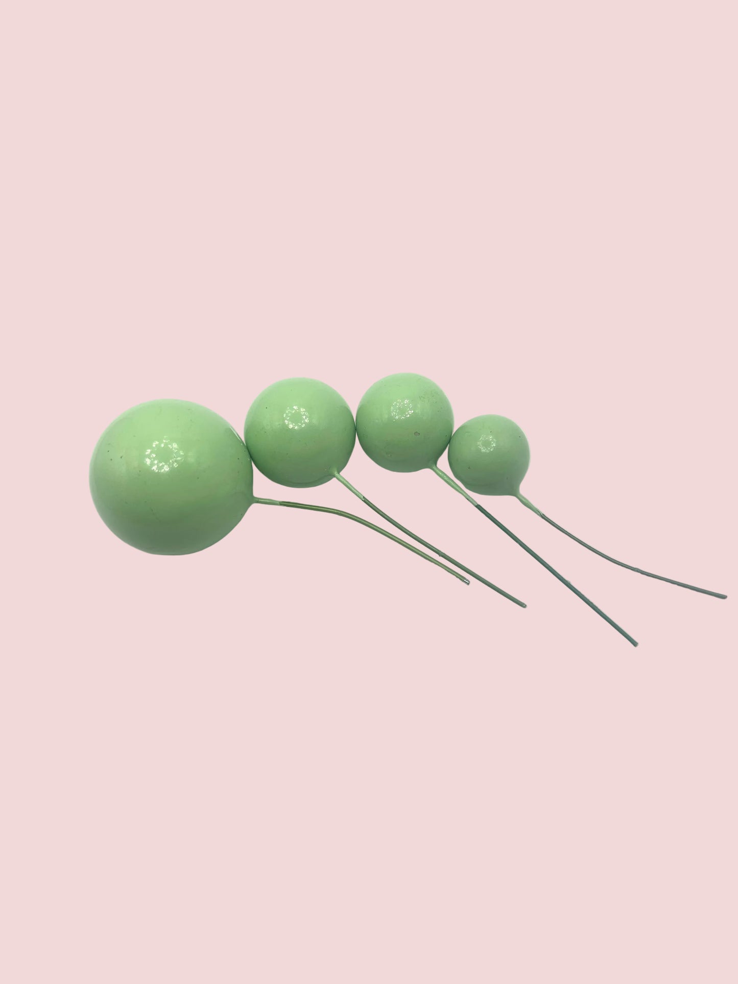 Mint Green Faux Balls- Glossy