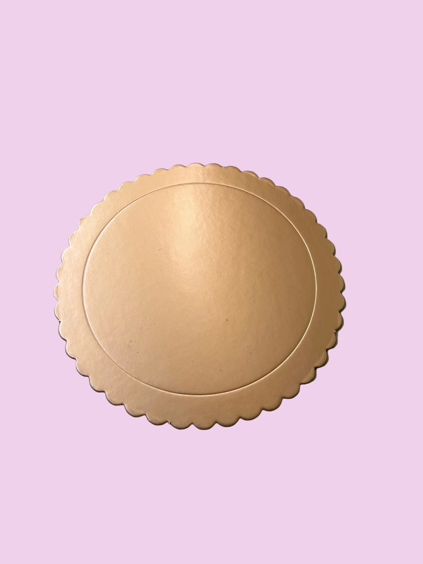Gold Scalloped Diecut Board- 8 inch