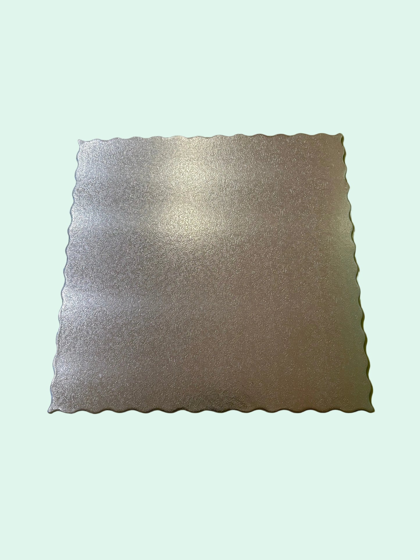 Silver Square Scalloped Diecut Board- 10 inch