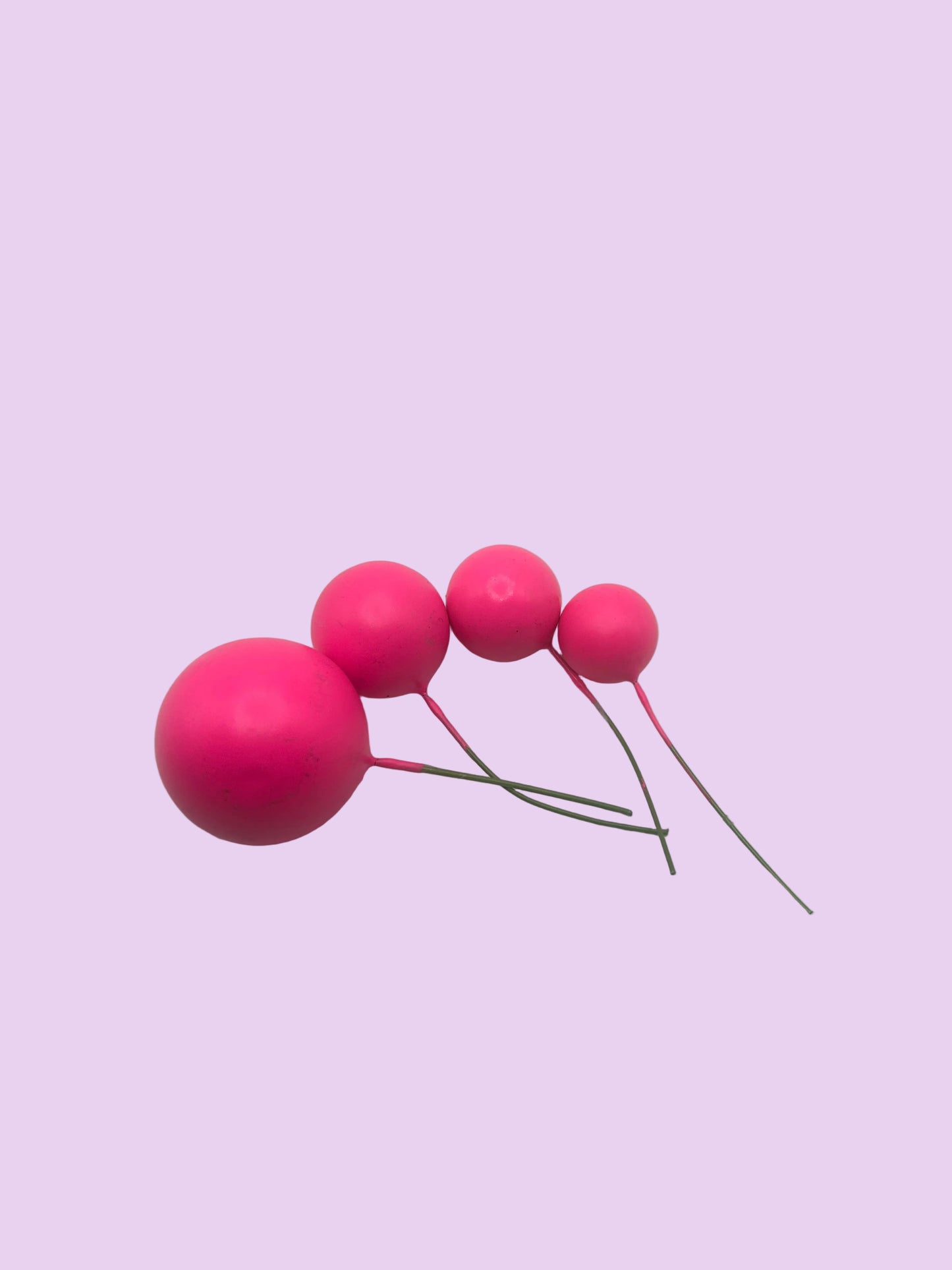 Hot Pink Faux Balls