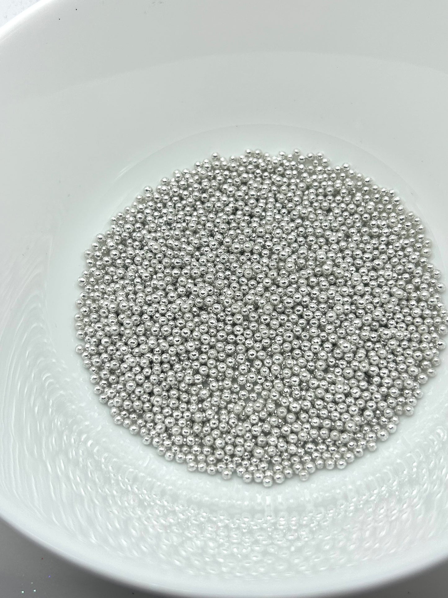 Metallic Silver Sprinkles- 1mm