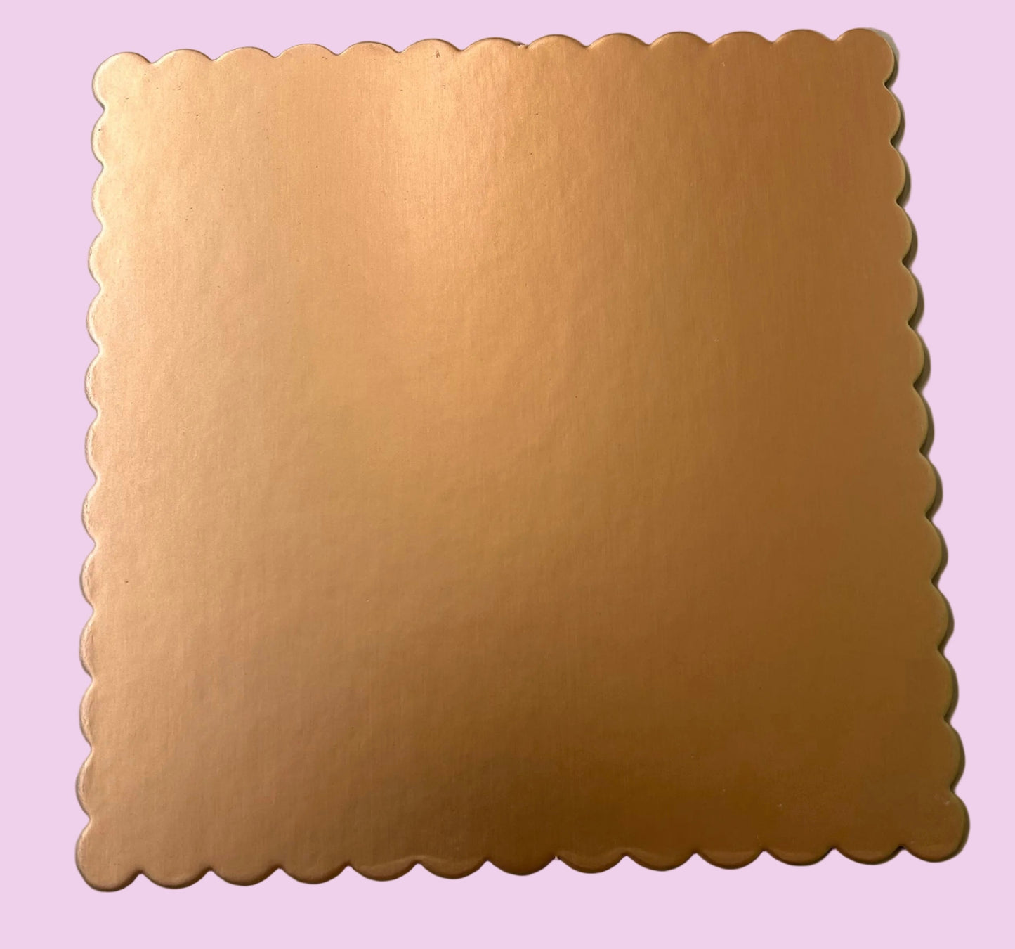 Gold Square Scalloped Diecut Board- 12 inch