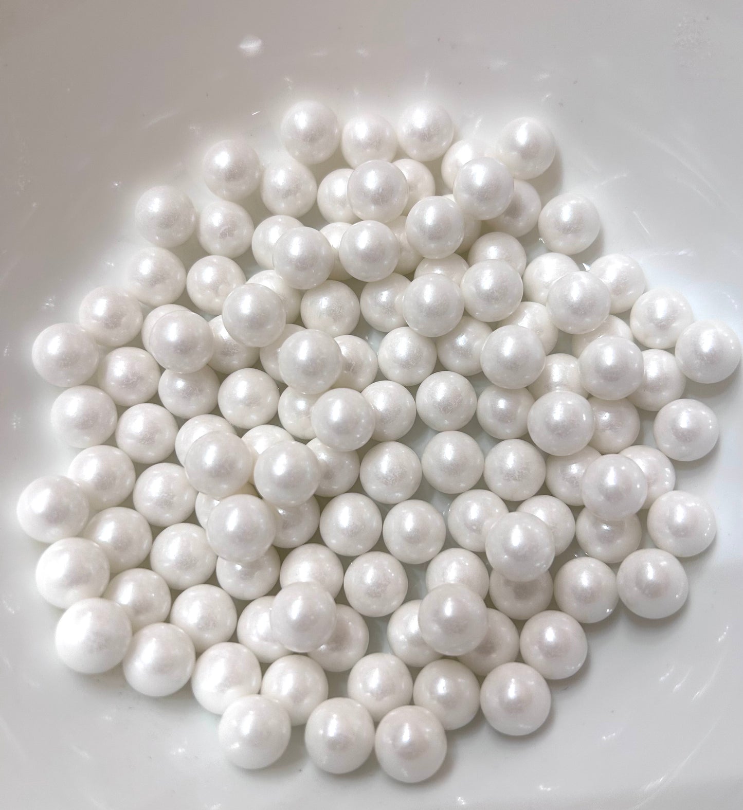 White Pearl Sprinkles- 6mm