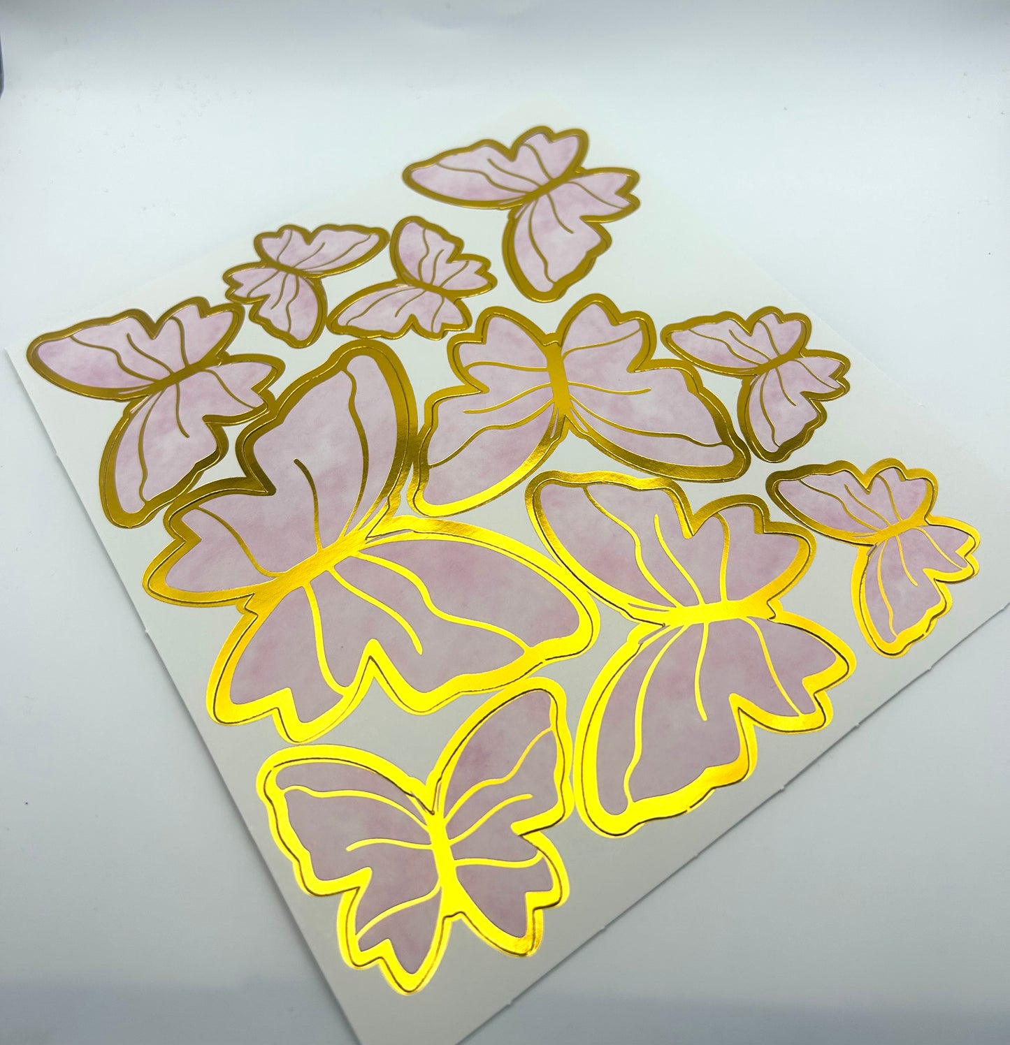 Pink Marbled Butterflies