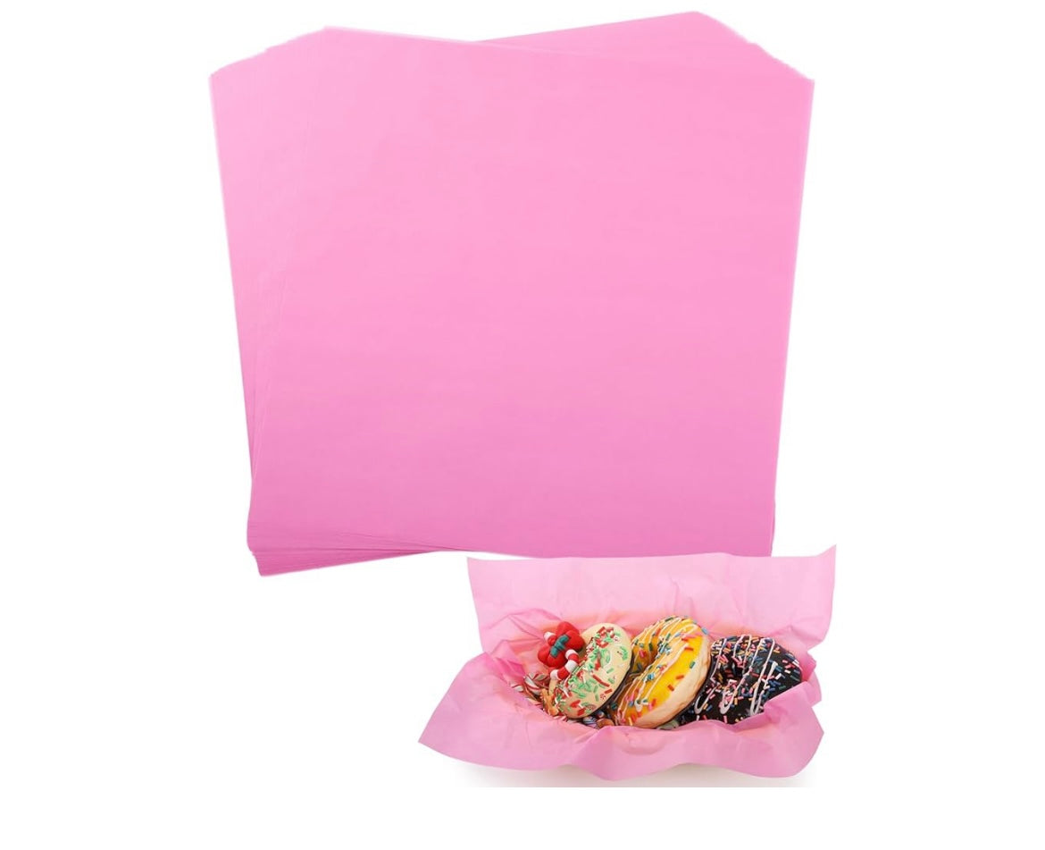 Greaseproof Wax Paper- Barbie Pink