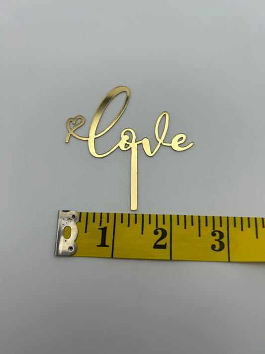 Mini fancy love topper