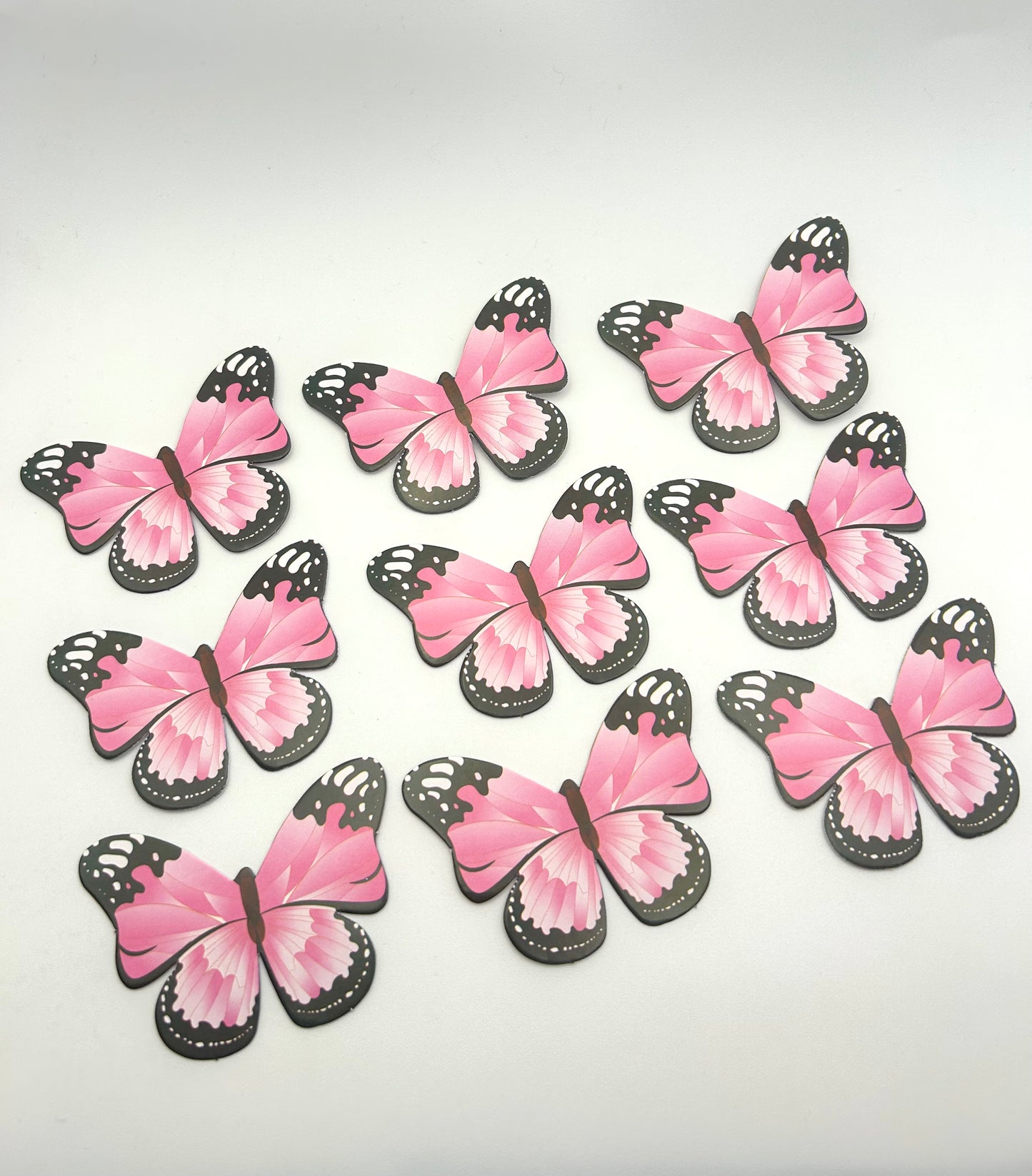 Pink and black butterflies