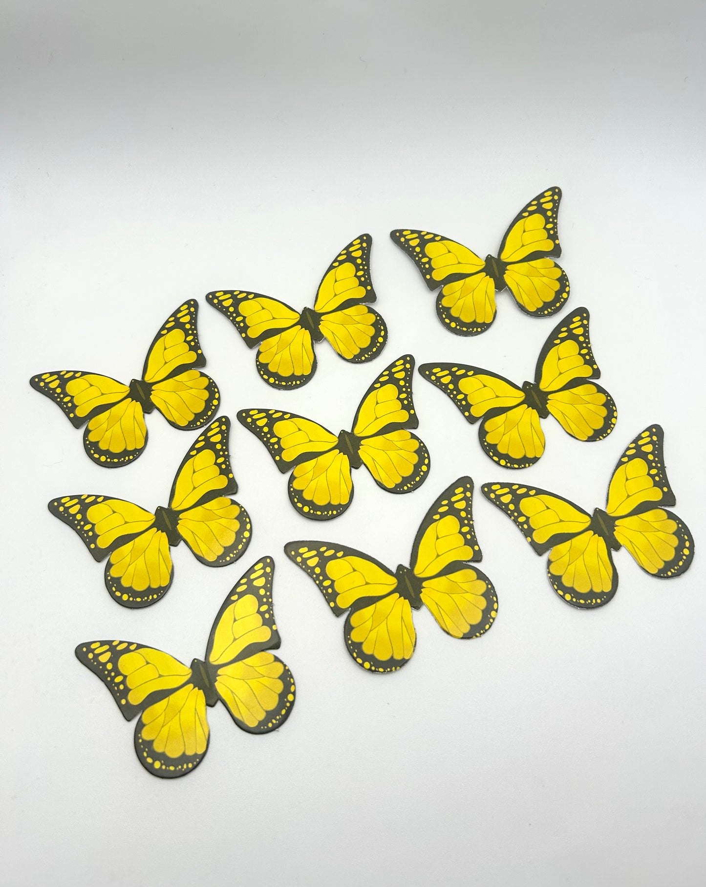 Yellow and black butterflies
