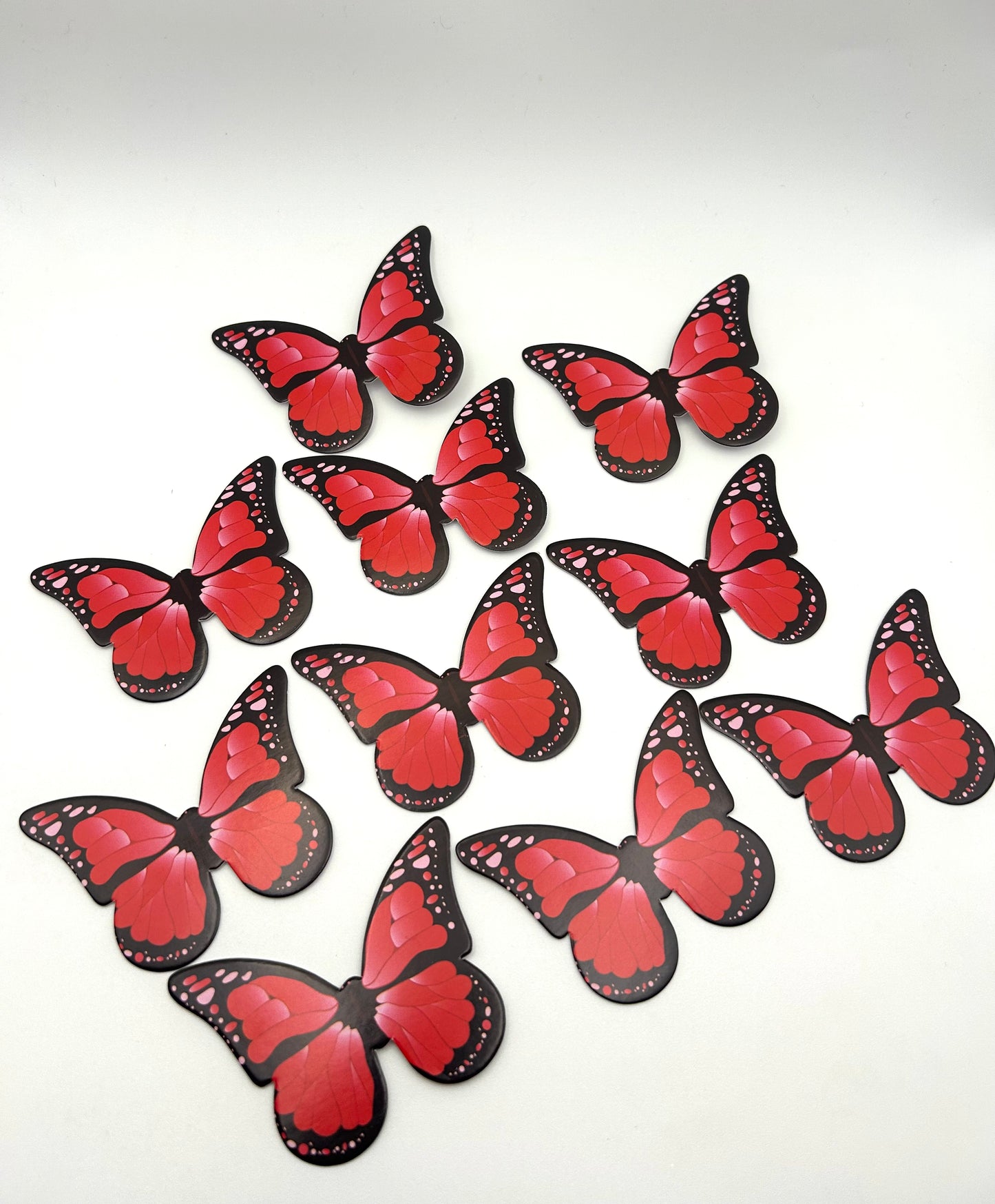Red and black butterflies