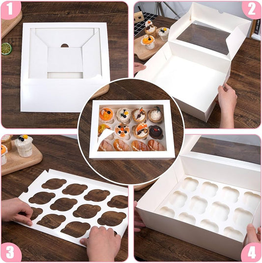 Cupcake boxes- 12 count