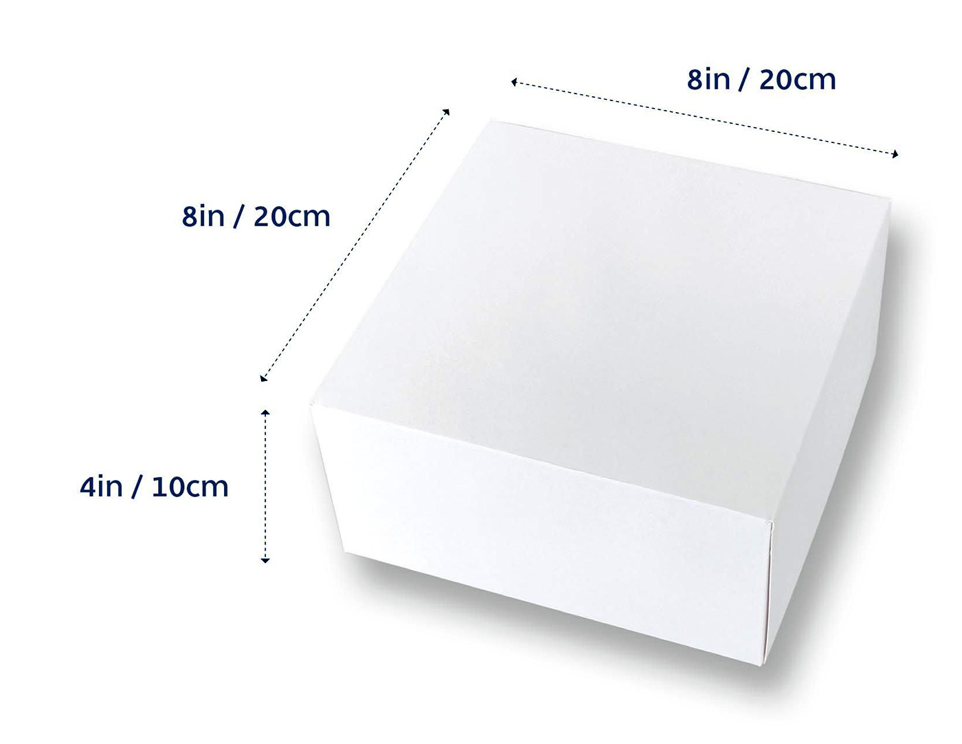 Regular cake box- 8x8x4 (N/W)