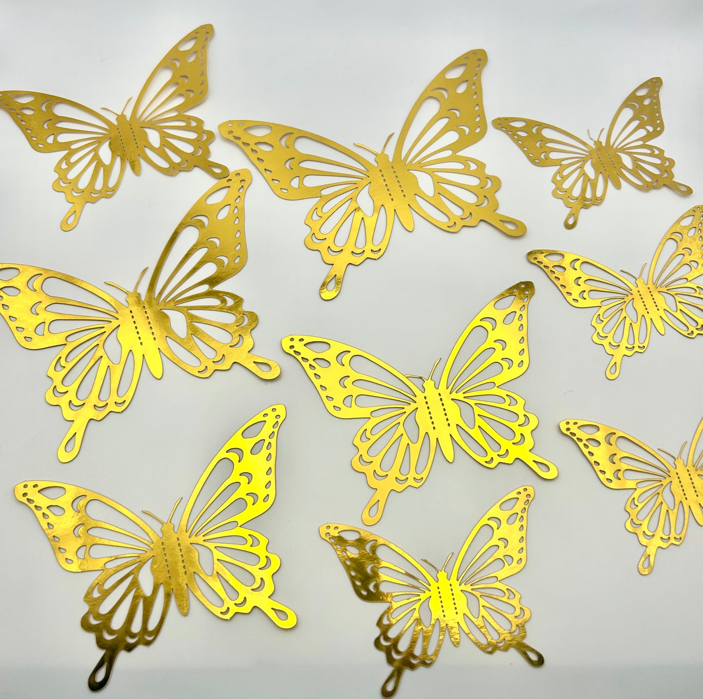 Gold butterflies- Pointed wings
