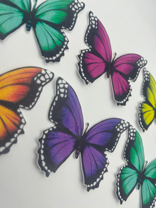 Edible butterflies- Multi-coloured