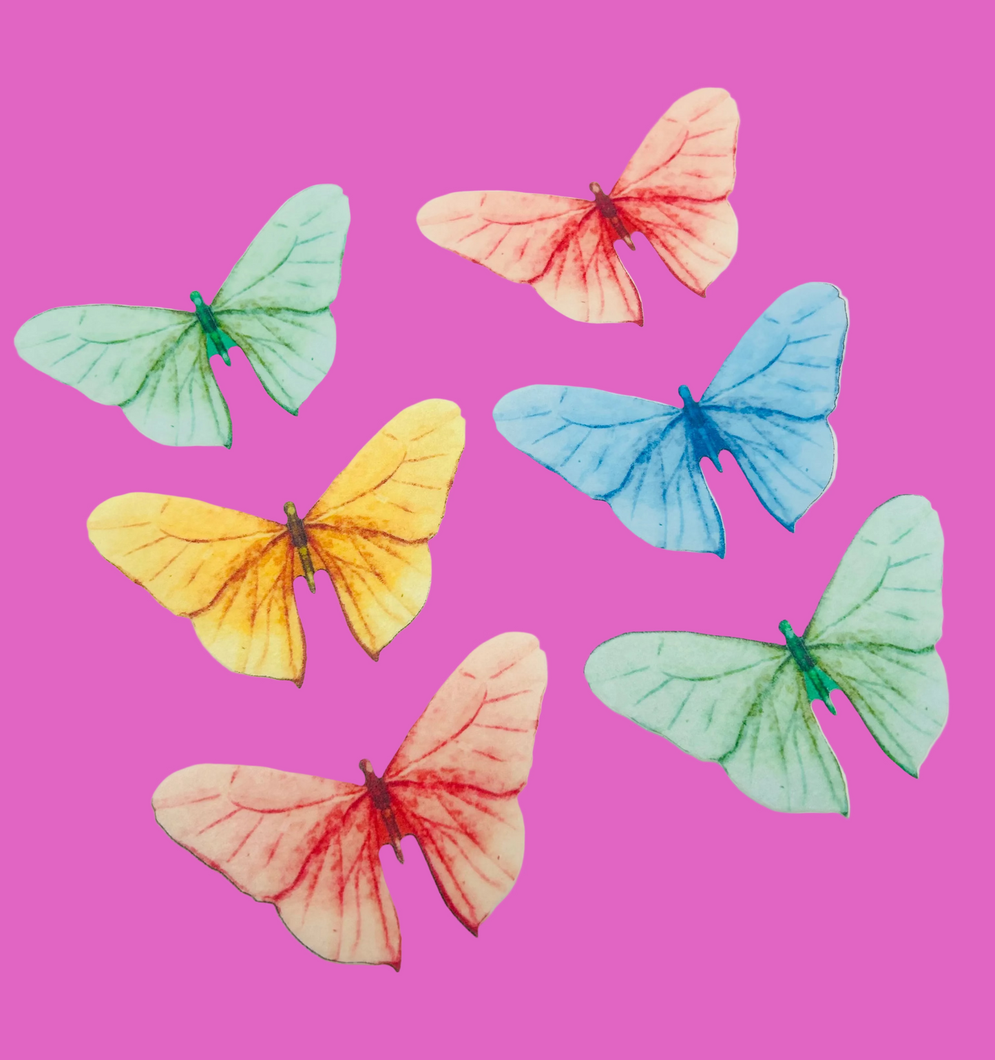 Edible butterflies- Pastel