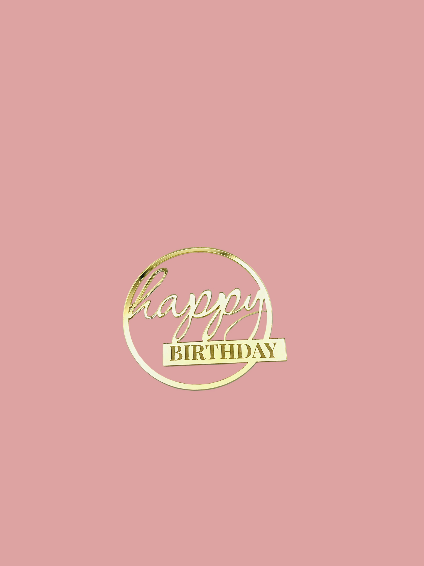 Happy Birthday- Circle