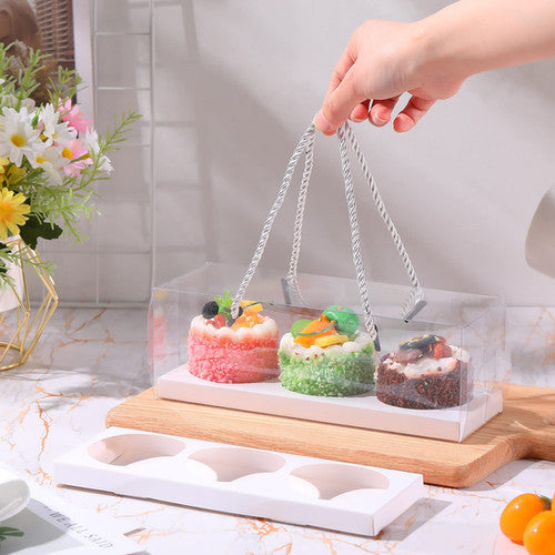 Rope handle cupcake box
