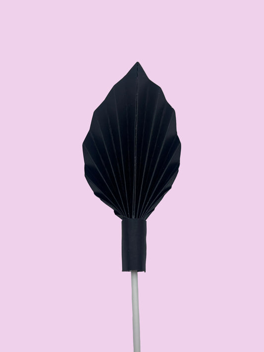 Medium Black Palm Leaf- 5”