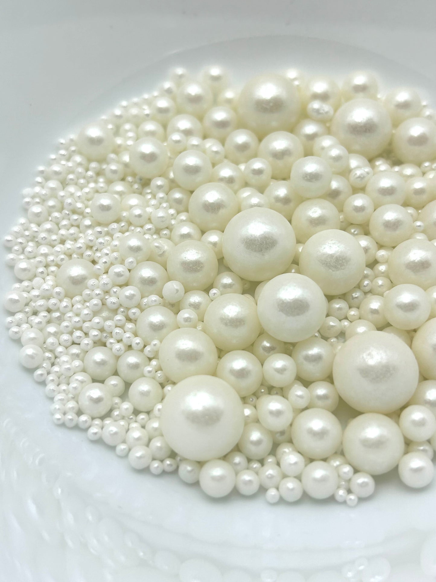 White Pearl Sprinkle Mix- Mixed