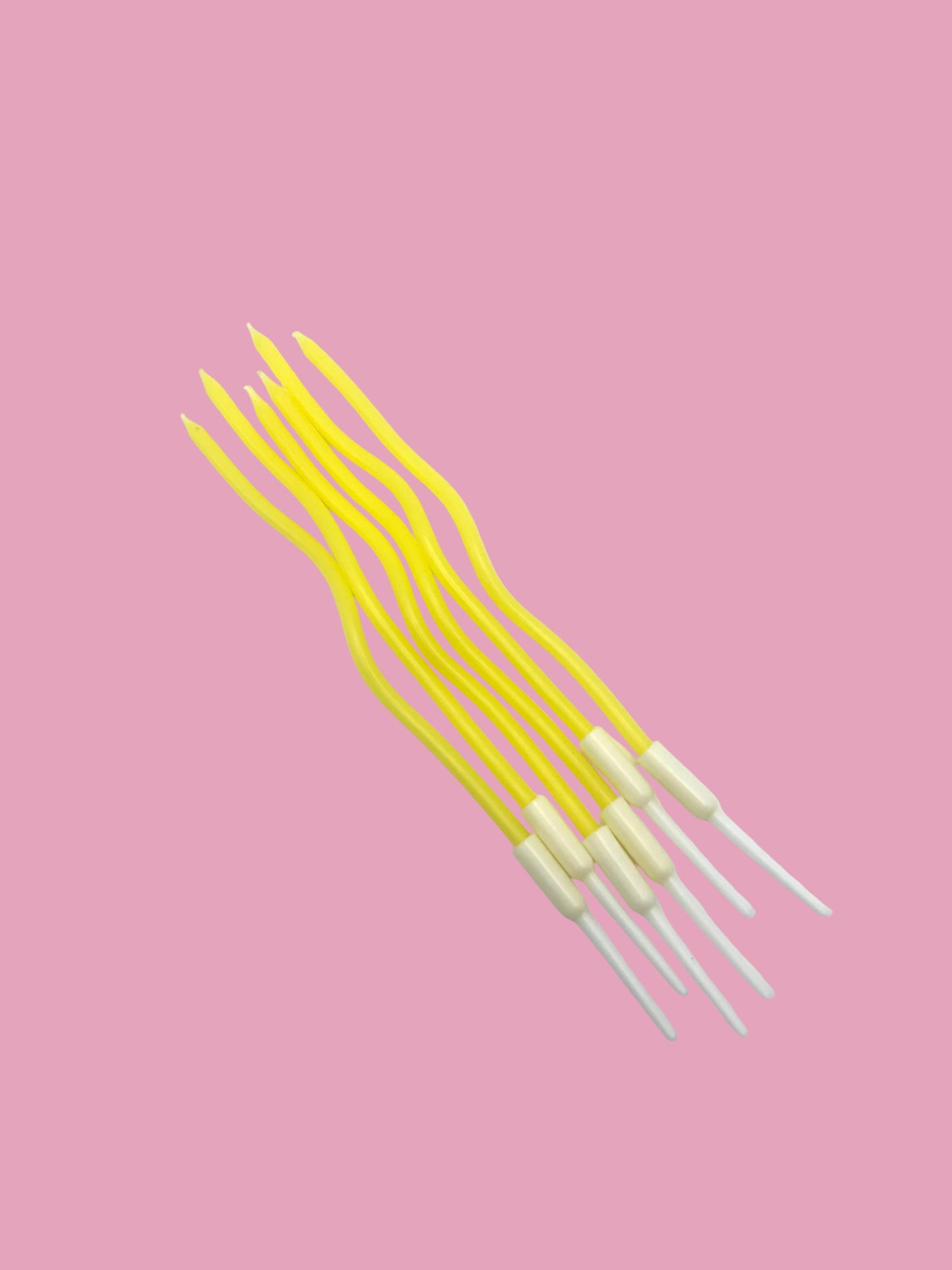 Pastel Yellow Swirly Candles