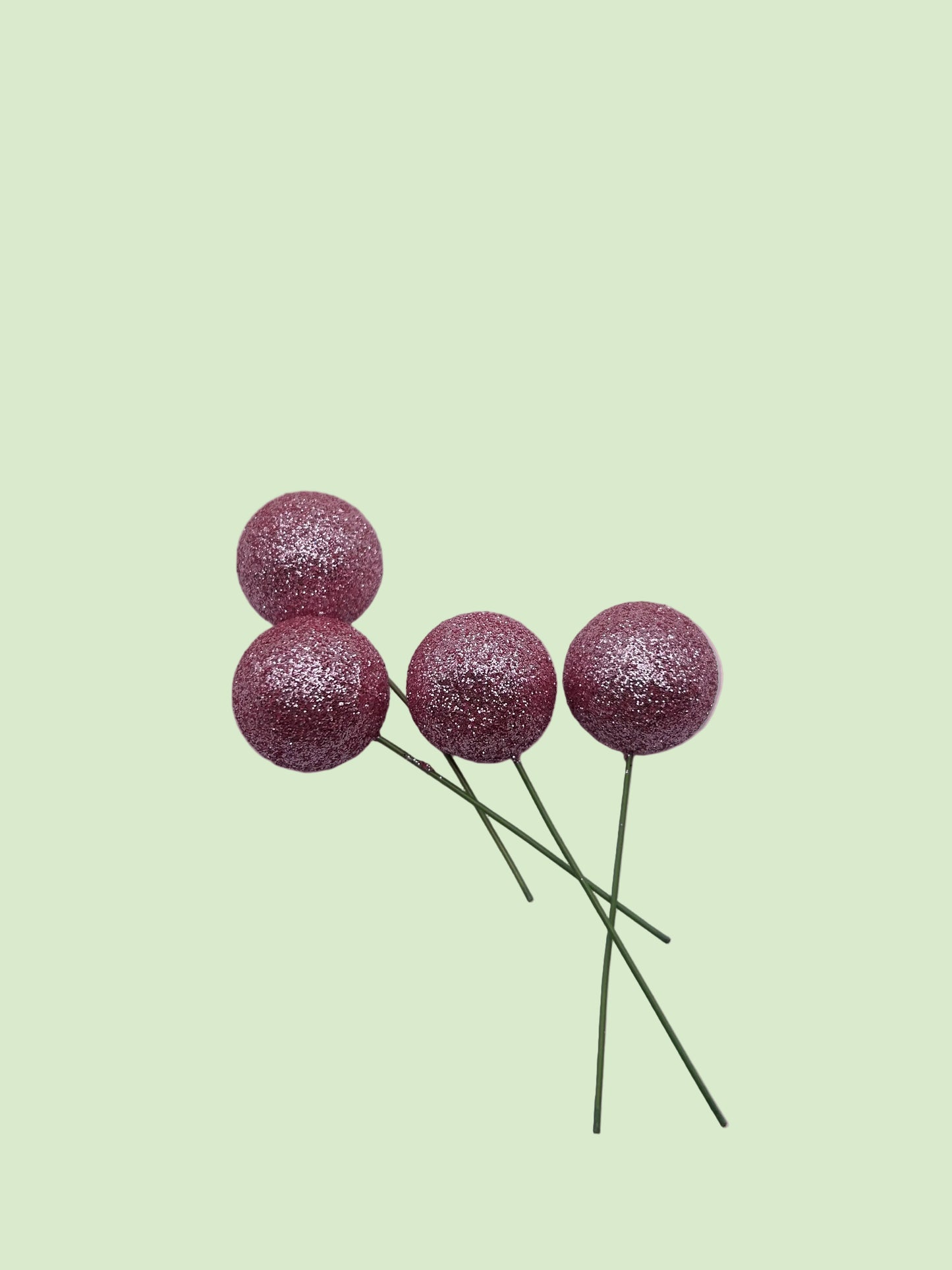 Glitter Pink Faux Balls