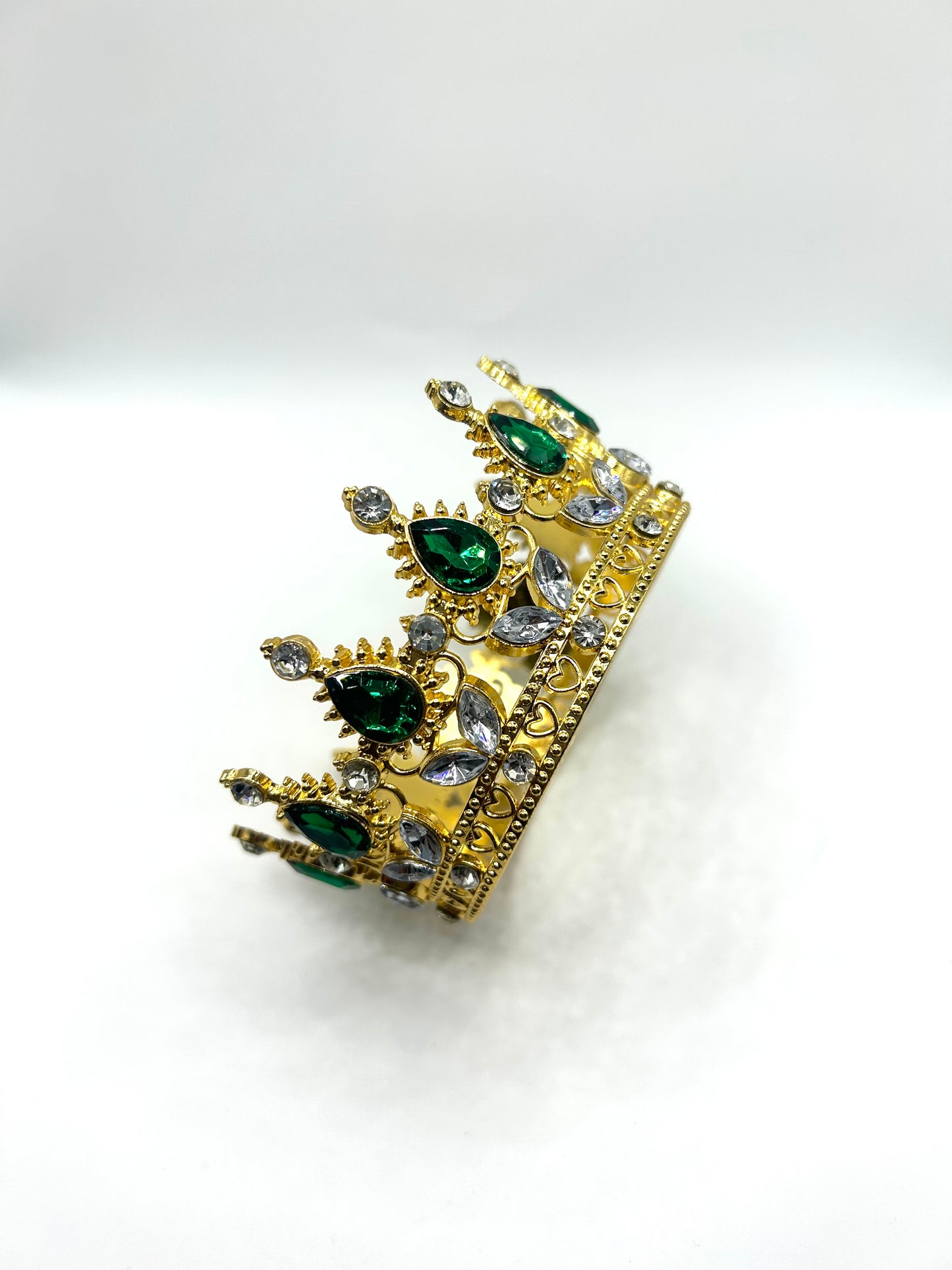 3.5” Emerald Gem Studded Crown