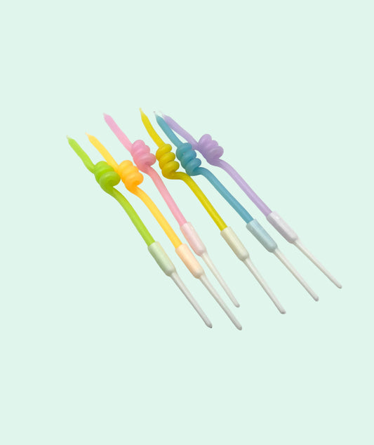 Pastel Twisted Candles